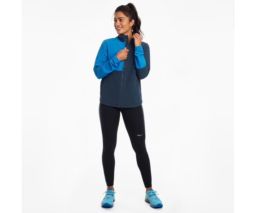 Women's Saucony Bluster Jackets Blue | Singapore 267UZGT